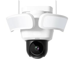 AOSU Floodlight Cam Pro - 5MP Beveiligingscamera - 360° Zicht - AI-Tracking - Full-Colour Nachtzicht