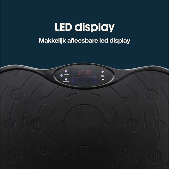 Rockerz Fitness® - Plaque vibrante - Plaque vibrante fitness - Powerplate - Bandes élastiques incluses - Avec musique Bluetooth