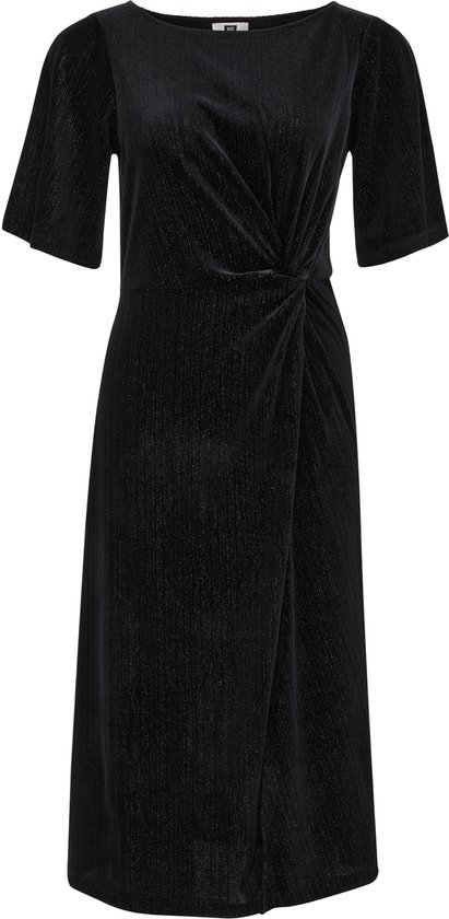 WE Fashion Robe femme en velours avec fil pailleté