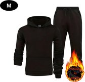 Livano Joggingpak Heren - Huispak - Volwassenen - Trainingspak - Comfortabel - Jogging Pak - Joggingsbroek - Zwart - M