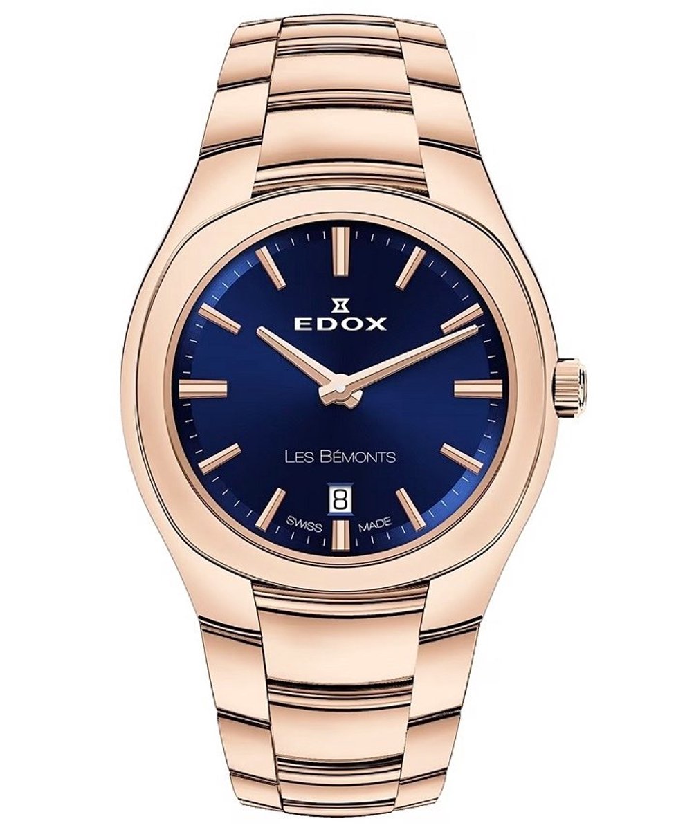 EDOX Les Bemonts Lady 57004-37R-BUIR vrouwen horloge