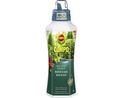 COMPO Vloeibare Meststof Buxus & Ilex - voor een dichte en krachtige groei - fles 1 L