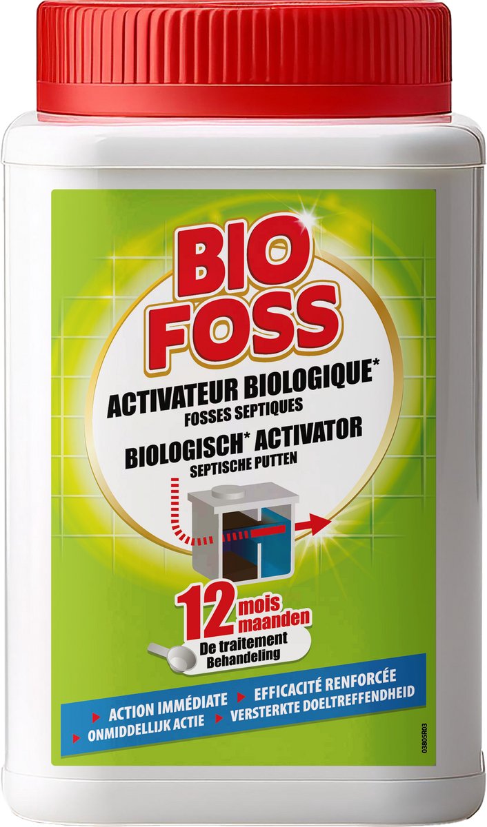 Biofoss - Biologische activator septische putten - 1,5kg