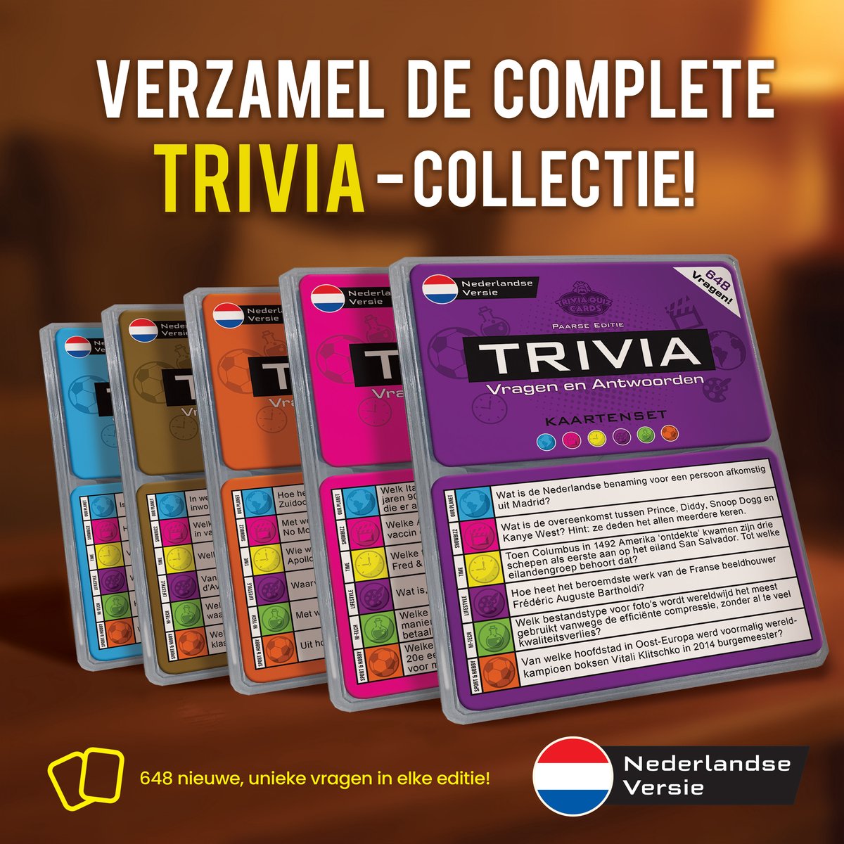 Triviant Vragen Aanvulset, Pubquiz, 648 Vraag en Antwoorden - Versie Bruin NIEUWSTE EDITIE! — afbeelding 7