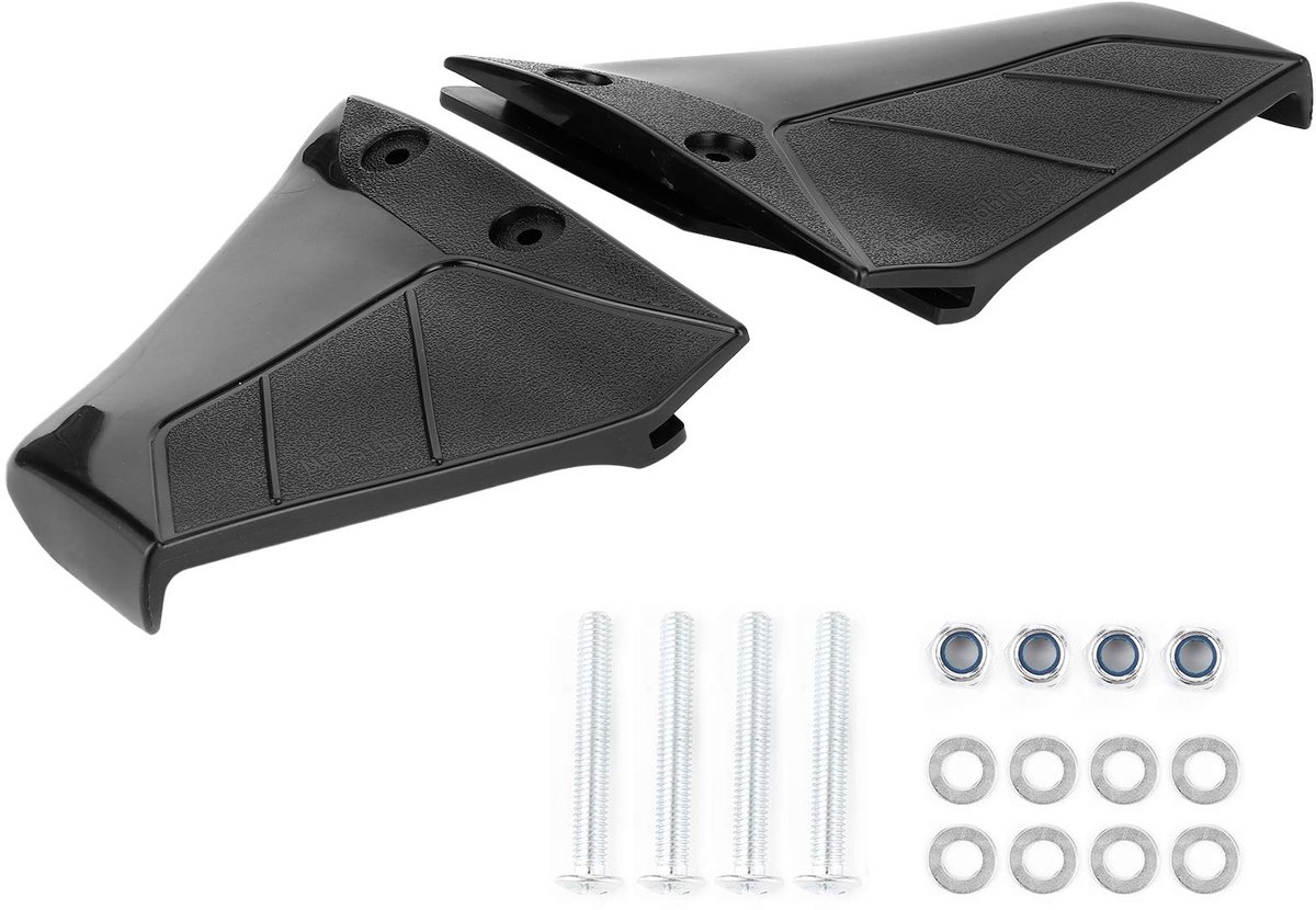 Stabilisator voor draagvleugels, UV-bestendige ABS-kunststof stabilisatievinnen voor buitenboordmotoren met bout en moer, zwart, losse onderdelen voor buitenboordmotoren van 4-50 pk.