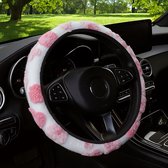 Autostuurhoes, 36 - 38 cm, universele stuurhoes, pluche, winter, warm, stuurwielhoes voor auto-accessoires