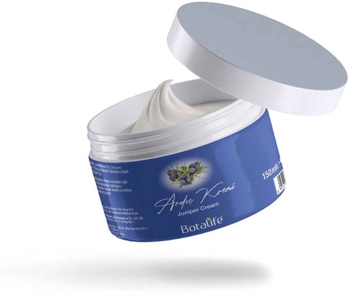 Botalife - Jeneverbescrème - Pijnstillende Crème / Gel -Bij spier en gewrichtspijnen- Juniper Cream- Pijnstillende Crème voor spieren- Crème voor pijn- Crème voor pijnlijke spieren - Ardıç Kremi- 150 ml - Natuurlijk