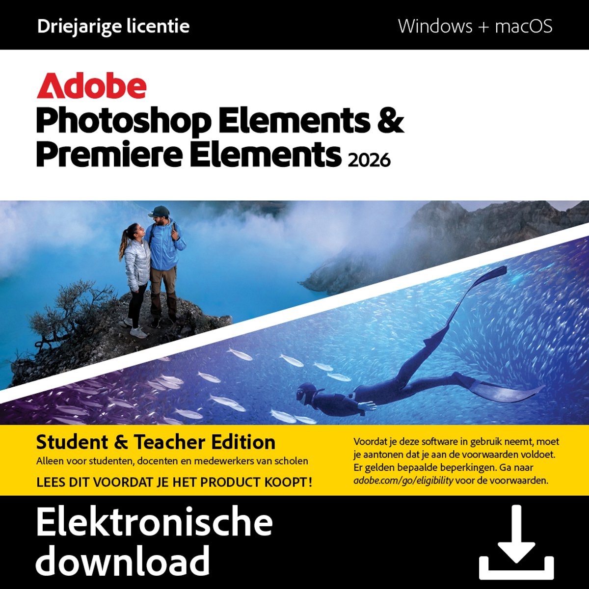 Adobe Photoshop Elements 2026 - 3 Jaar Licentie - AI - Bol