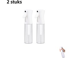 2-delige sprayfles - Draagbare kleine sprayer - Ultrafijne nevel - Continue spray voor haar, planten, enz. - Transparant (200 ml)