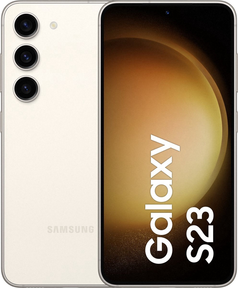 Samsung Galaxy S23 SM-S911B 15,5 cm (6.1") Dual SIM Android 13 5G USB Type-C 8 GB 128 GB 3900 mAh Crème