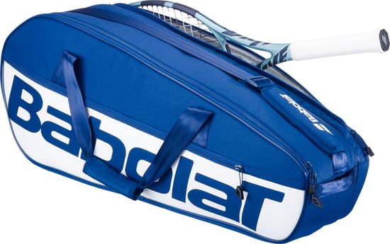 Foto: Babolat court m tennistas racketbag sporttas squashtas badmintontas blauw wit