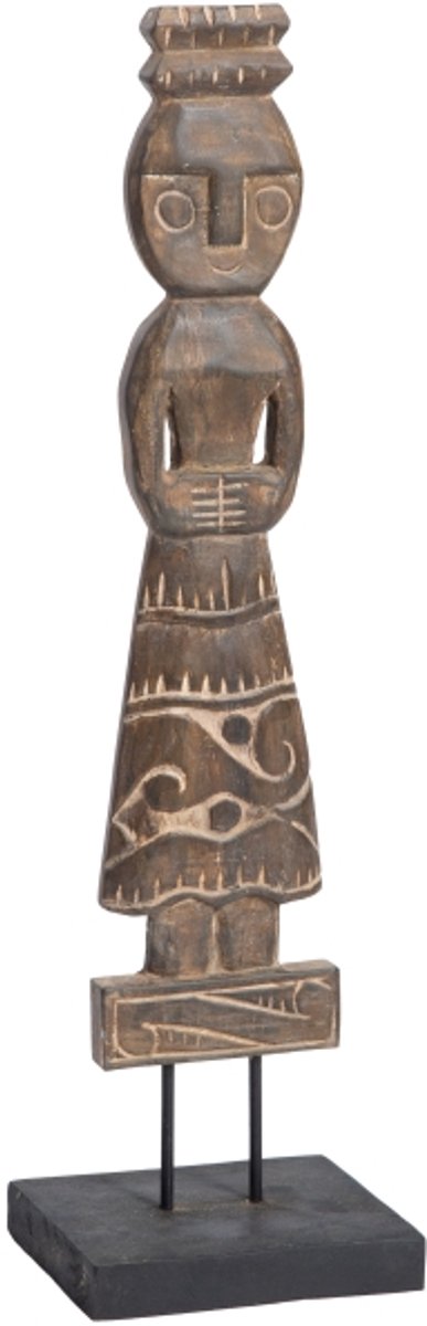 Morrigan - Paspop - Britt - L 15.0cm x W 11.0cm x H 54.0cm - Donkerbruin