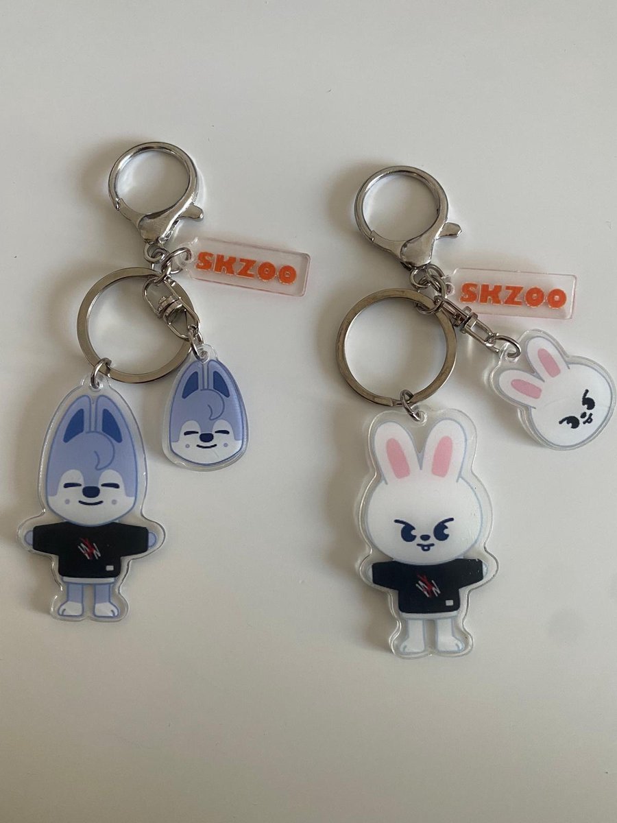 Porte-clés Anime Stray Kids SKZ - 2 Pièces, Design Fan, Cadeau Pour Followers K-pop - Accessoire Personnalisé