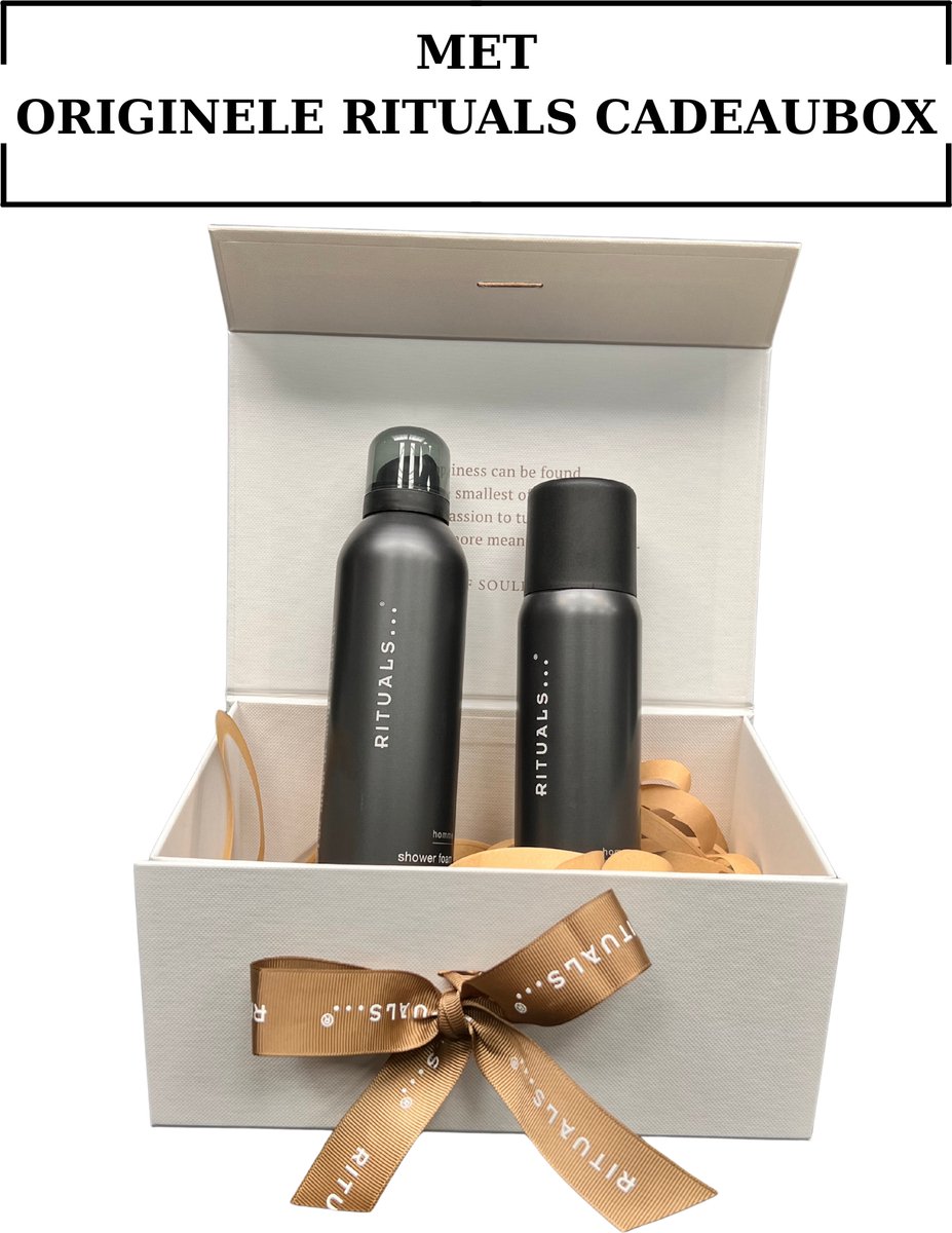 Rituals Homme - Geschenkset - Shower Gel 200 ml - Anti Perspirant Deodorant 200 ml - Originele RITUALS Cadeaubox