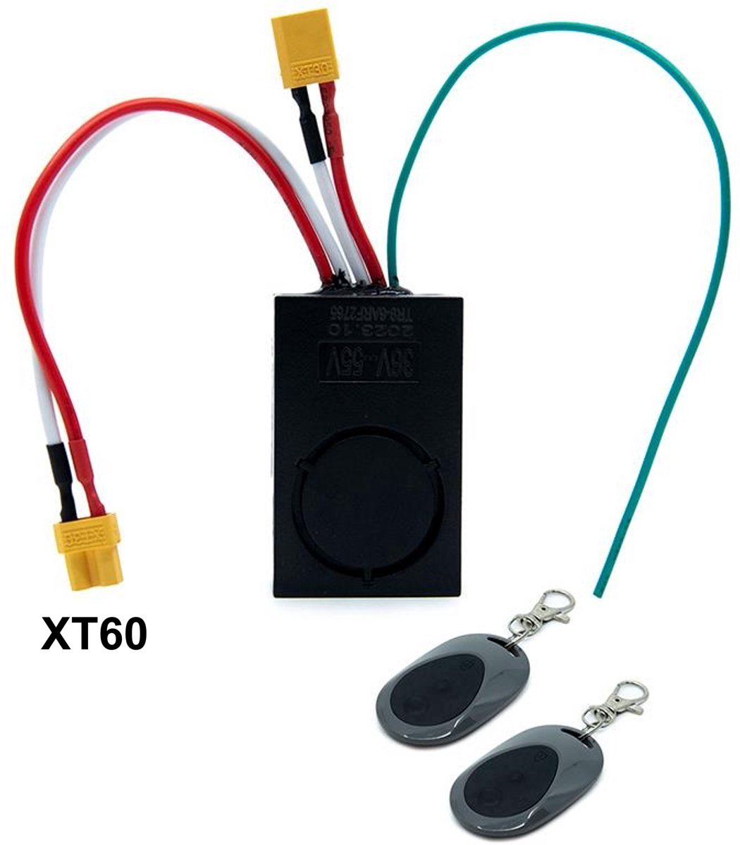 Beveiliging Alarm voor Ninebot Plug and Play – geschikt voor elektrische steps en e-scooters 36–48V & XT60-connector