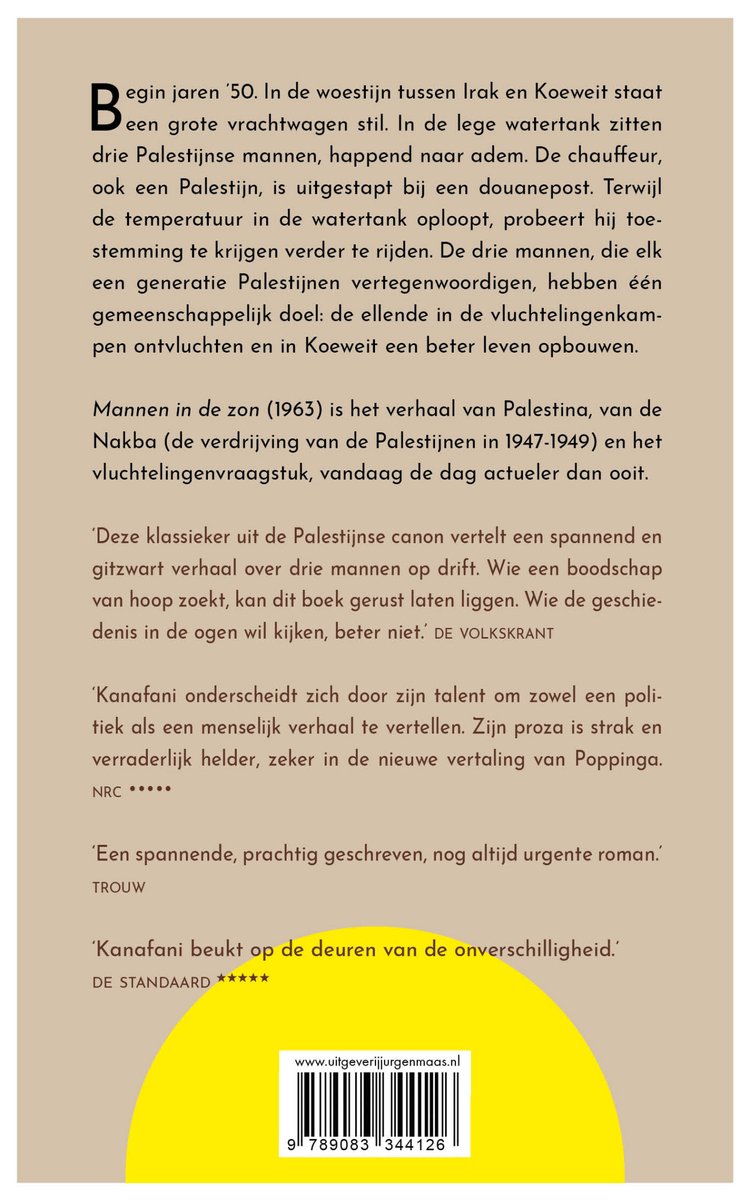 Mannen in de zon - back cover