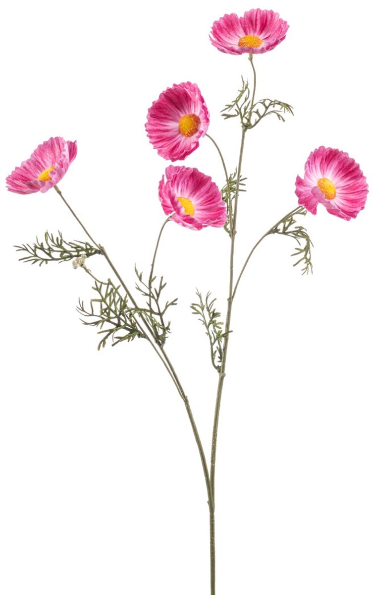 Emerald Kunstbloem Cosmos 70cm roze - Kunstplant voor binnen