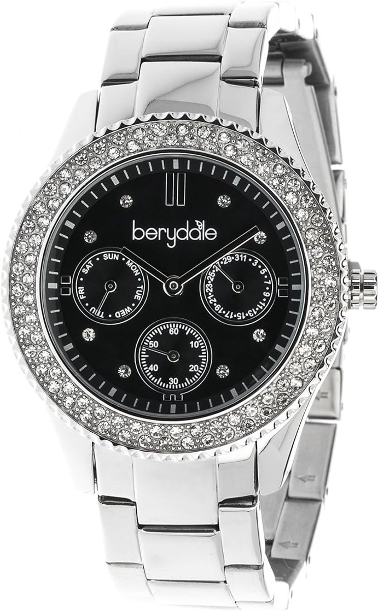 Berydale Dameshorloge met metalen schakelband en kwartsuurwerk, BD701-2
