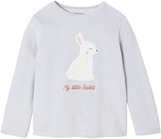 VERTBAUDET Pyjama Fille Velours Masque De Chat Gris 4A