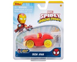 Spidey Amazing Friends Iron Man Voertuig - Die-cast Metaal - 7,6 cm