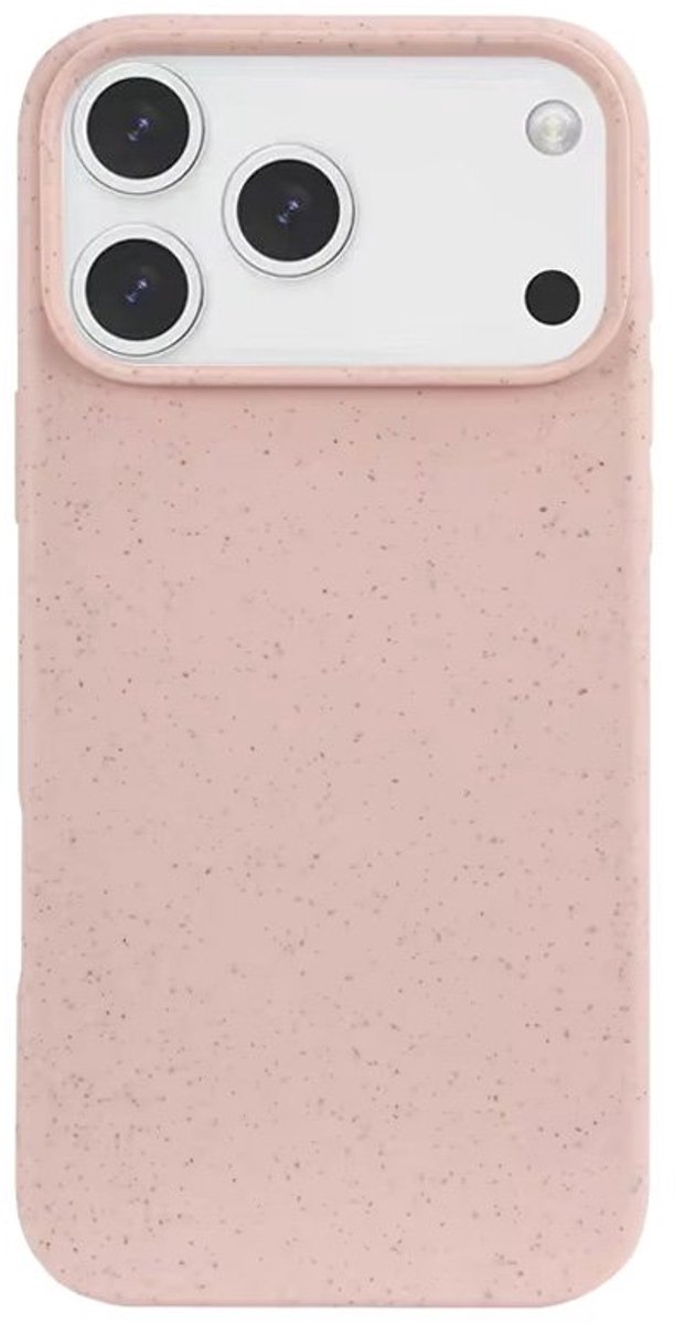 Mobiq - Flexibel Eco Hoesje geschikt voor iPhone 17 Pro Max - roze