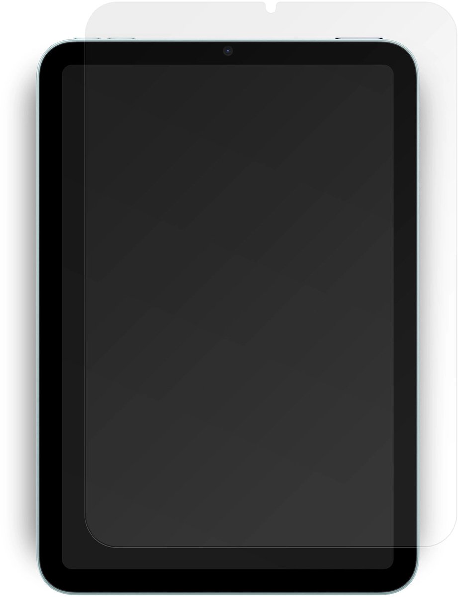 BodyGuardz Pure 2 screen protector iPad mini (6th/A17 Pro) – Stootabsorberende technologie – Precies gesneden randen – Ultra-dun ontwerp voor optimale aanraakgevoeligheid - Transparant