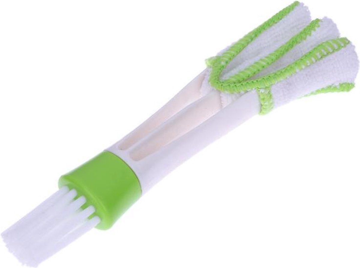 Microvezel Reinigingsborstel voor Ventilatieroosters & Dashboard – Auto & Huis | Dubbele Standen (Lang/Kort) | 17 cm | Compacte Interieur Reiniger – foto 5