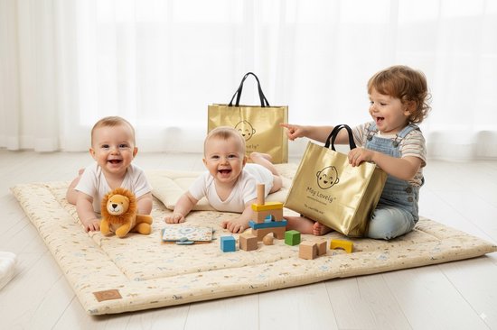 May Lovely - Speelkleed - Babykleed - Groot, heerlijk zacht en extra dik ! - Jungle Safari - 150 x 120 cm van May Lovely — afbeelding 5