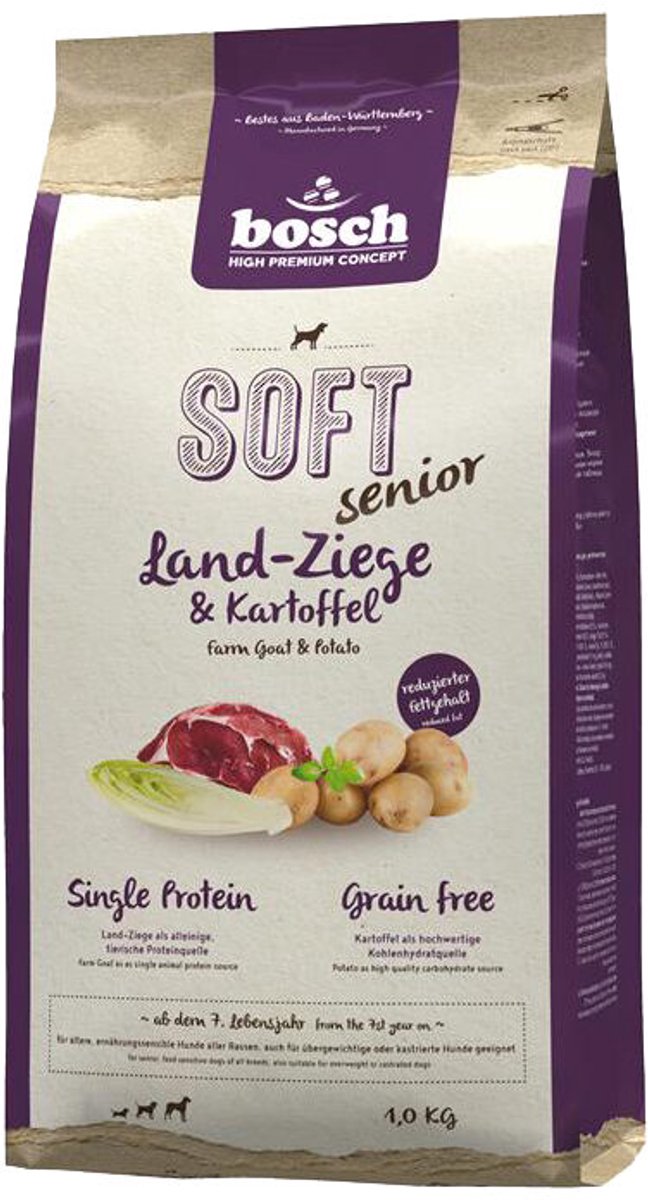 Bosch Bosch Soft Senior Hondenvoer - Geit & Aardappel - 2,5 kg