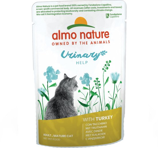 Almo Nature - Holistic Urinary Help - Kalkoen - 30 x 70 g