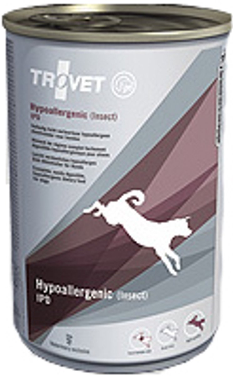 Trovet Hypoallergenic IPD met insecten natvoer hond 6 x 400 g