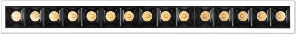 Tram 15 4737 Inbouwspot 15 voudig rand wit 30W 2700 t/m 6000K - Smart - traploos instelbaar via Tuya App