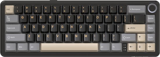 Attack Shark X66 - 60% Mechanisch toetsenbord - Mechanisch Toetsenbord - RGB Verlichting - Hot-Swap-Zwart