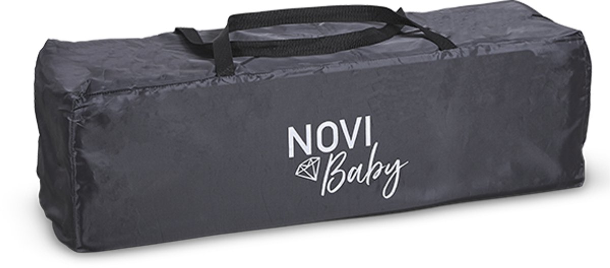 Novi Baby Liv Air+ Dark Campingbed/box - Grijs/Zwart Mesh - Geschikt vanaf de geboorte - Compact inklapbaar campingbed thumbnail 3