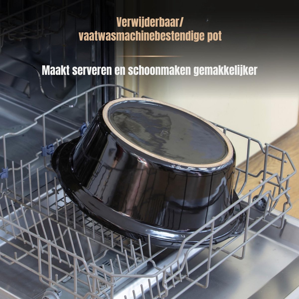 Afbeelding 3 van SCH® Slowcooker met timer - Slowcooker - Crockpot - Grijs - ‎30cm x 42cm x 26cm