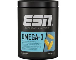 ESN ESN Omega-3, 300 Capsules, 100 Porties - Hooggedoseerd EPA & DHA - 1200 mg EPA & 900 mg DHA per Portie - Waardevolle Visolie - 300 stuks