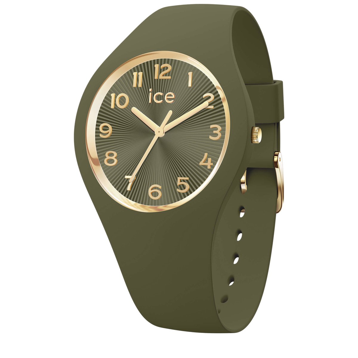 Ice Watch ICE champagne - Olive green 025254 Horloge - Siliconen - Groen - Ø 37 mm