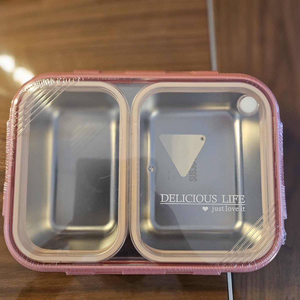 Premium Stainless Steel Bento Lunch Box – 2 Compartments – 700 ml – Leakproof – BPA-Free – RVS Lunchbox for School & Office