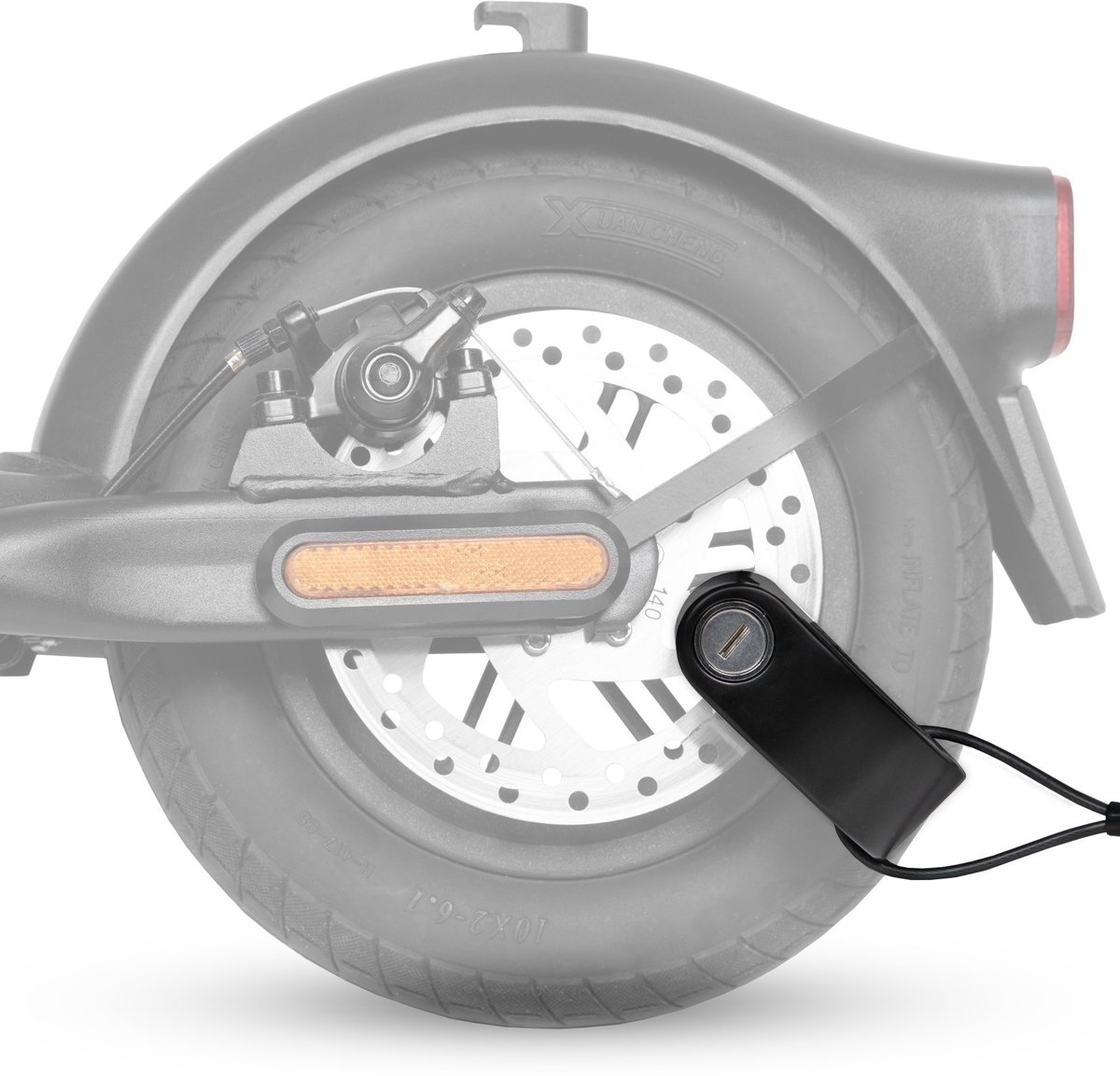 VirtuFit Remschijfslot Fietsslot voor E-Step - afbeelding 3