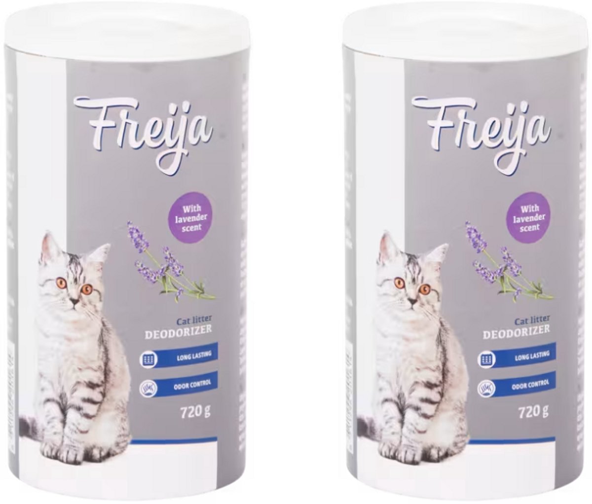 2x Freija kattenbak geurverwijderaar