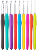 Funzo® Haaknaalden - Haaknaaldenset - Ø 2-6 mm - 9 Haaknaalden - Met Antislip-Soft Grip