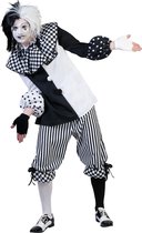 Funny Fashion - Pierrot Kostuum - Clown Classico - Man - - Maat 52-54 - Carnavalskleding - Verkleedkleding