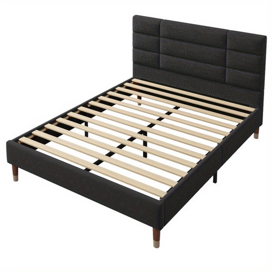 Kinderbed, gestoffeerd bed, 90 × 200 cm, met 2 laden en