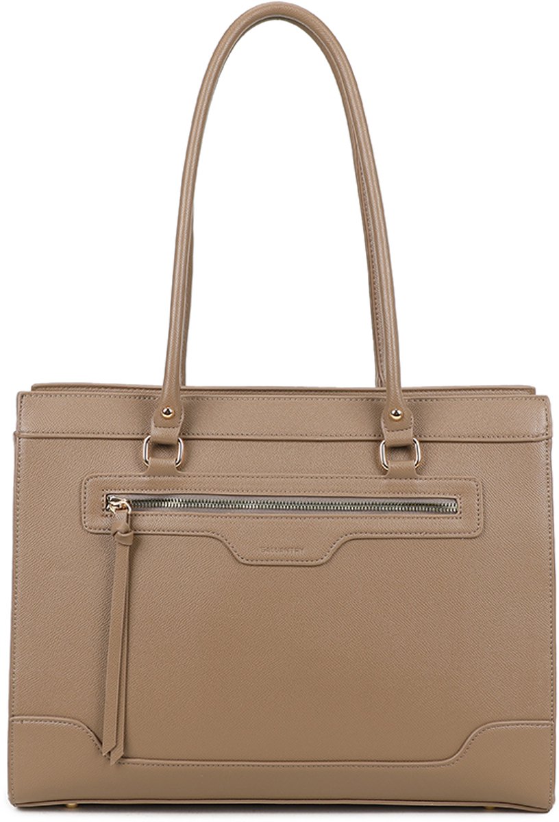 Gallantry® - Dames Handtas – Werktas, Schooltas & Laptop Tas – Waterafstotend – A4-formaat – D. Taupe
