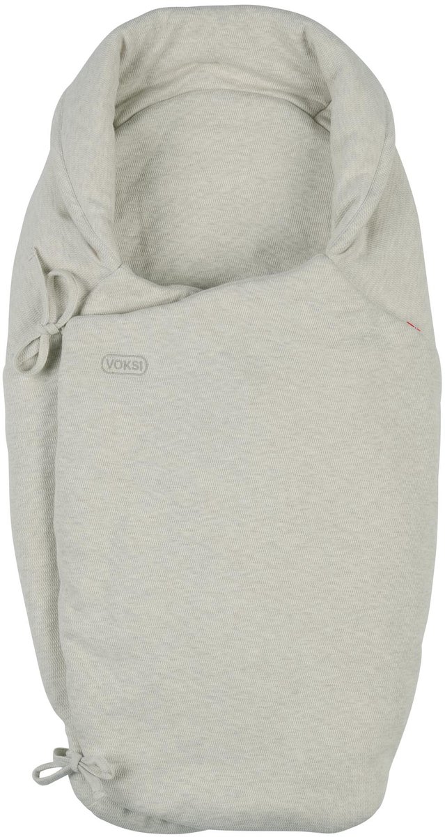 Voksi Wool Wrap - Omslagdoek baby - Wikkeldeken baby - Wikkeldeken met wol - Wiegdeken - Misty green