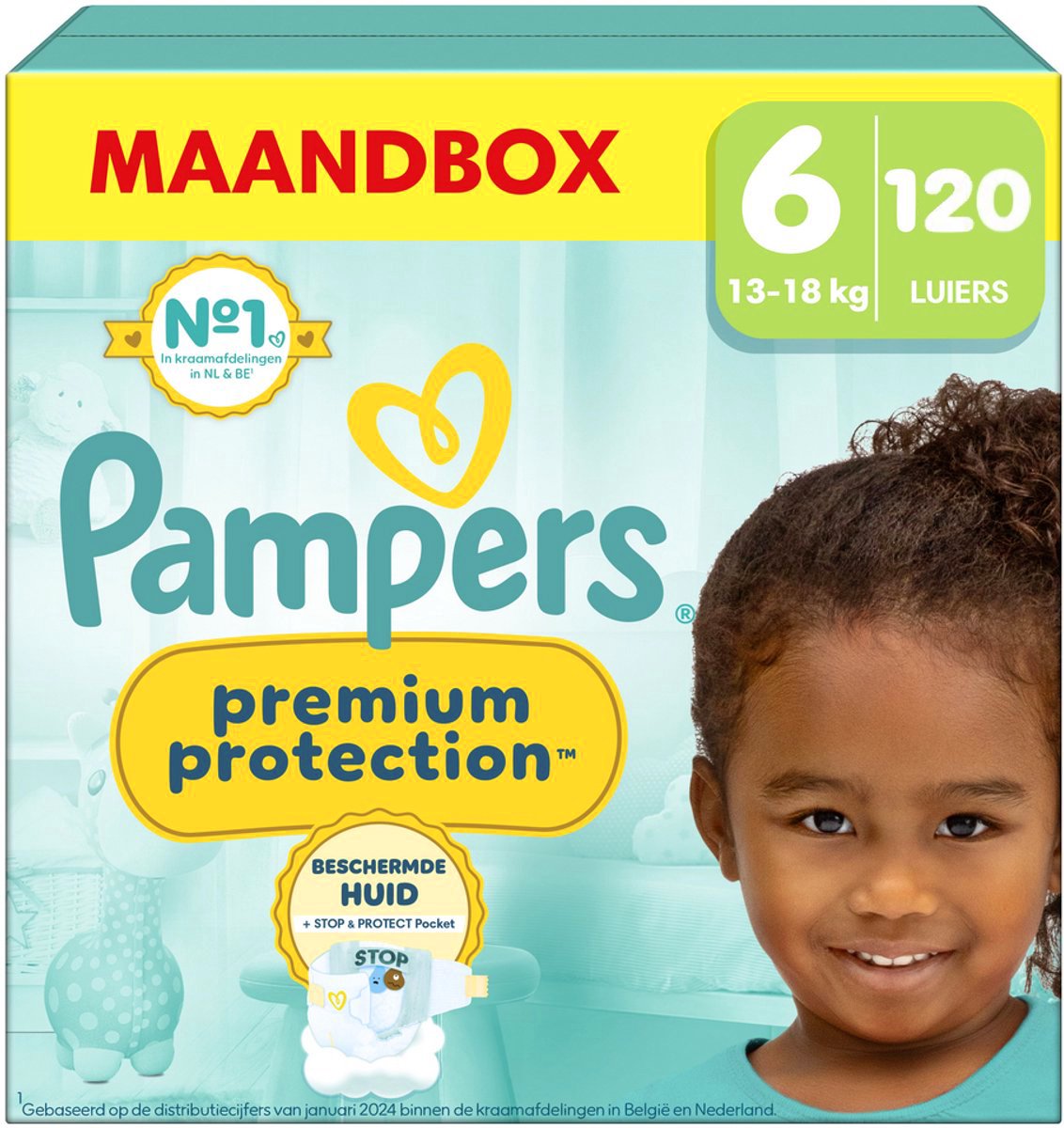 Pampers Premium Protection luiers maat 6 | 120 stuks