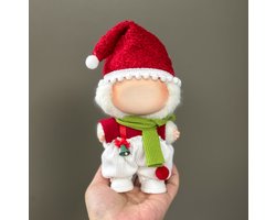 Poppenkleding Kerst set - Kleding geschikt voor labubu (13-17cm) en andere poppen - Kleren / Outfit