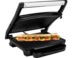 Princess Panini Grill 112415 – Contactgrill groot 30 x 24cm - Tosti apparaat - Grill apparaat - Zwevend bovendeksel – Verticaal opbergbaar - 2000W