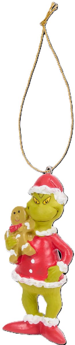 The Grinch Kersthanger - Ornament - 10cm - Kerstornament - Kerstbal - Kerst - Kerstversiering - Polyresin - Cadeautip