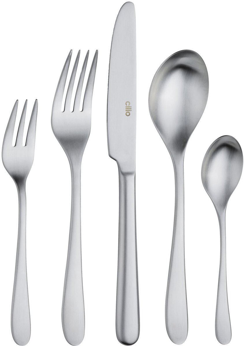 Cilio Firenze - Bestekset - 30-delig - 6 persoons - Gesatineerd RVS